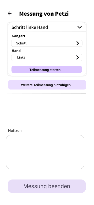 Einstieg in die Dokumentation einer Messung